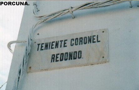 Calle de Porcuna en honor al Teniente Cororel Redondo